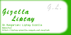 gizella liptay business card